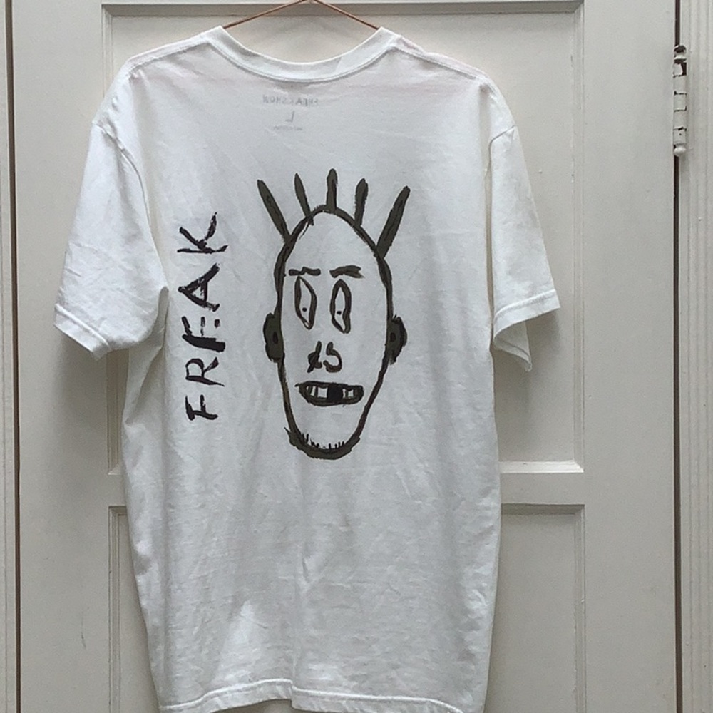 White Freak T shirt Size Large by Freak show